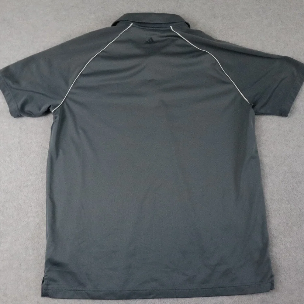 Adidas Golf‎ Polo Shirt Mens Large Adizero Performance Gray Short Sleeve